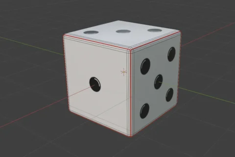 Modelado de Dado en Low Poly